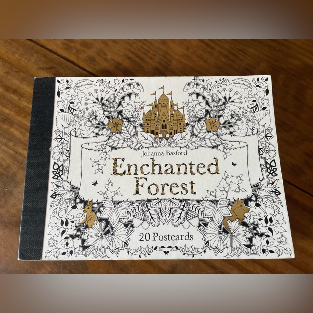 Enchanted Forest Postcard Book by Johanna Basford New Art Creative Color
